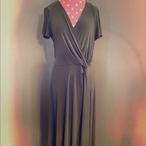 Olive stretch dress